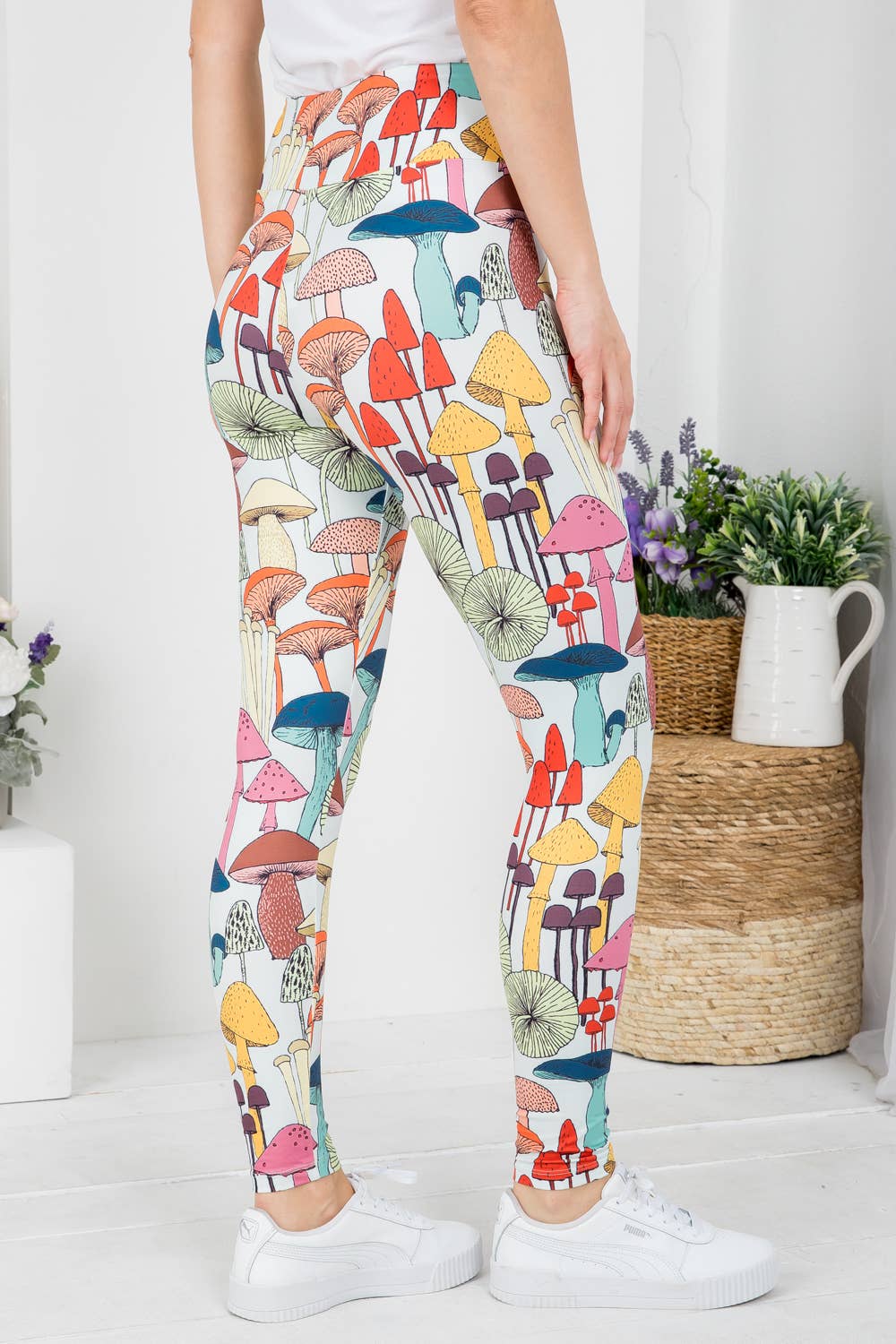 Mushroom Print Leggings